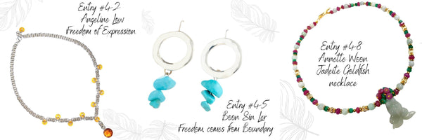 Winners of Fashion Top-5 Jewellery for Freedom Jewellery Competition